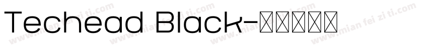 Techead Black字体转换